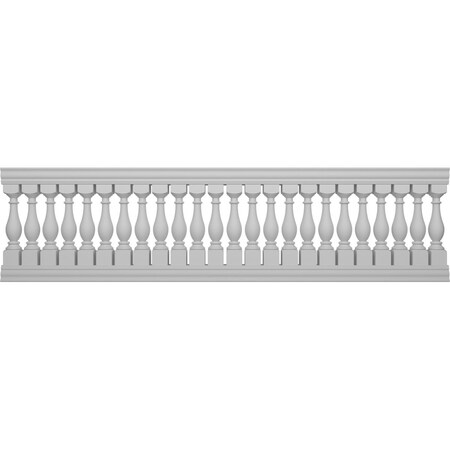 Ekena Millwork Fiberthane Legacy Balustrade Railing Kit, Style D (6 1/4" On-Center Spacing to Pass 4" Sphere Code) BALK40X144LGD